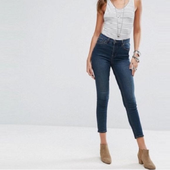 Free People Denim - Free People Hi Rise Skinny Ankle Jeans